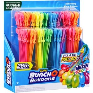 NEW Bunch O Balloons Neon 265+ Rapid-filling Self-sealing Water Balloons 8pk